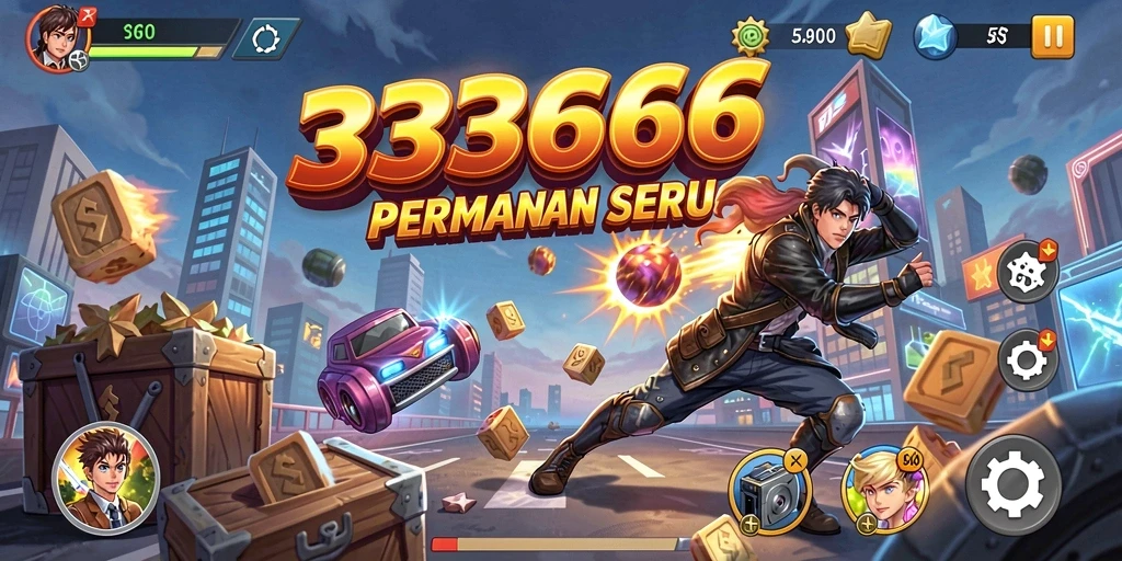 Screenshot gameplay 333666 menampilkan aksi seru dalam permainan arcade.
