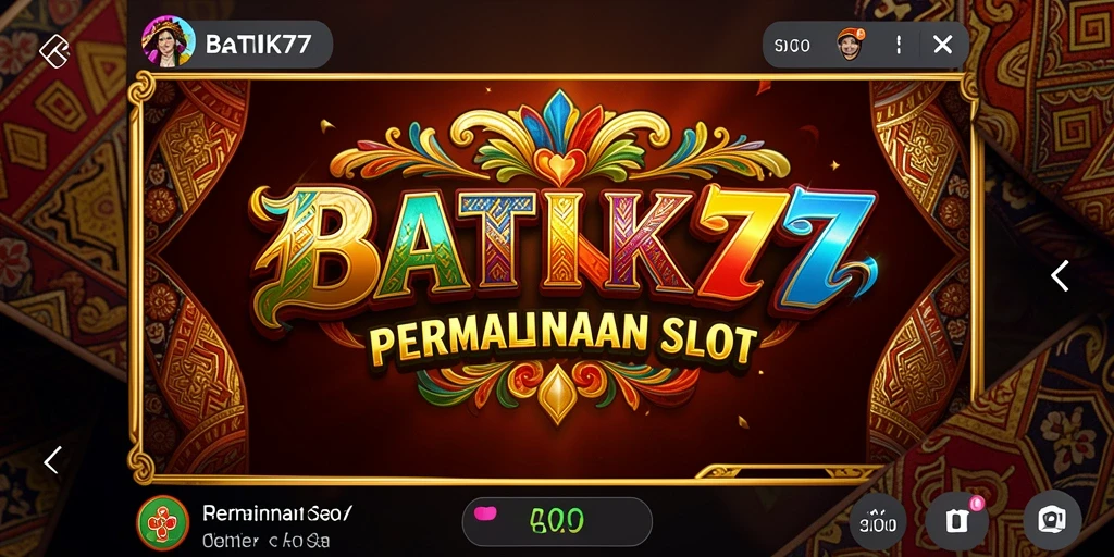 Tampilan gameplay slot BATIK77 yang menarik dan memukau.