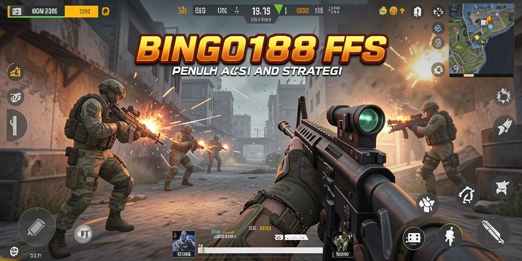 Tampilan gameplay <strong>BINGO188</strong> yang mendebarkan dengan aksi tembak menembak.
