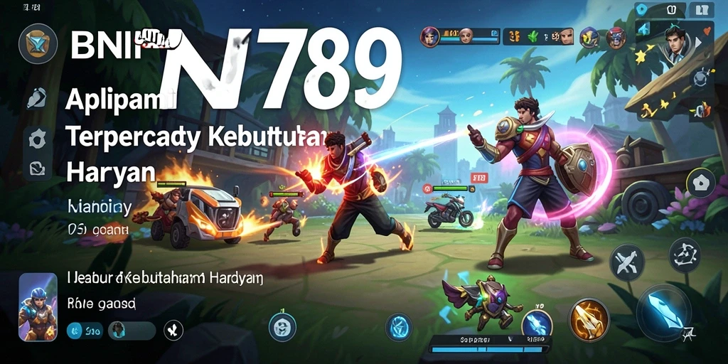 Tampilan antarmuka utama BNI789 yang menarik dan fungsional.