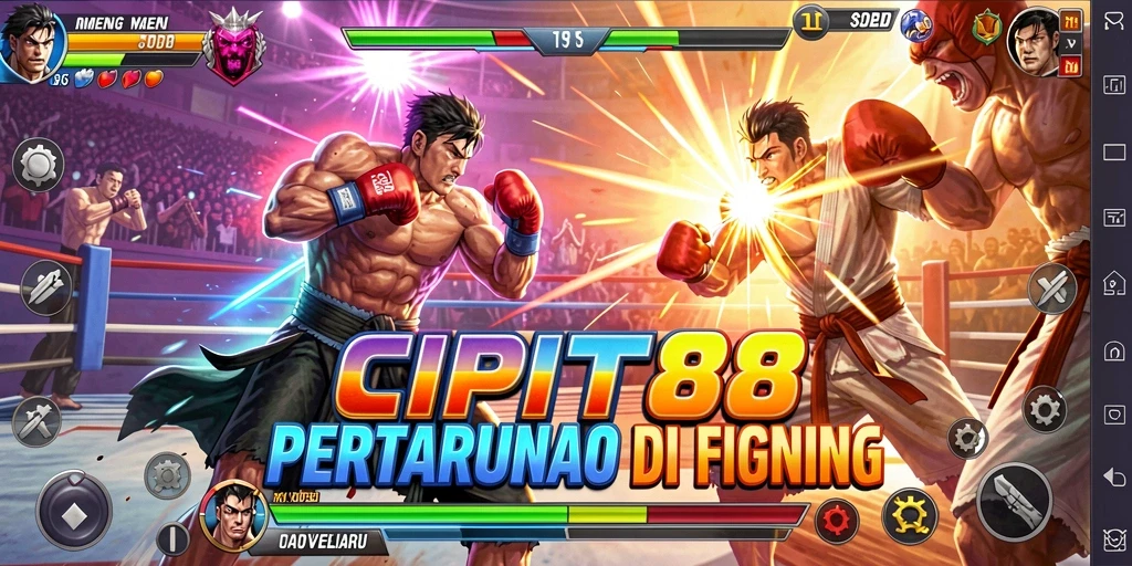 Tampilan menegangkan dari pertarungan di CIPIT88 dengan karakter yang beragam.
