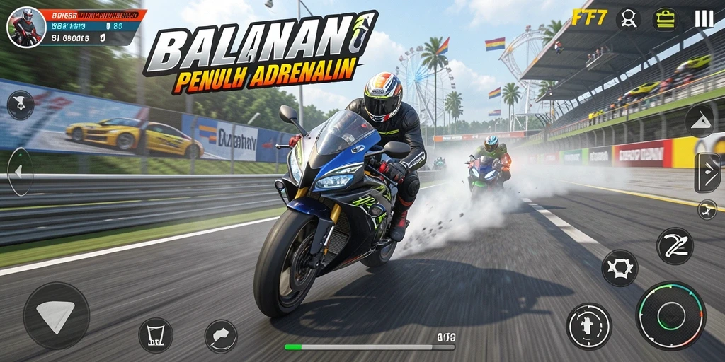 Pengalaman balapan motor yang mendebarkan di F7F7.