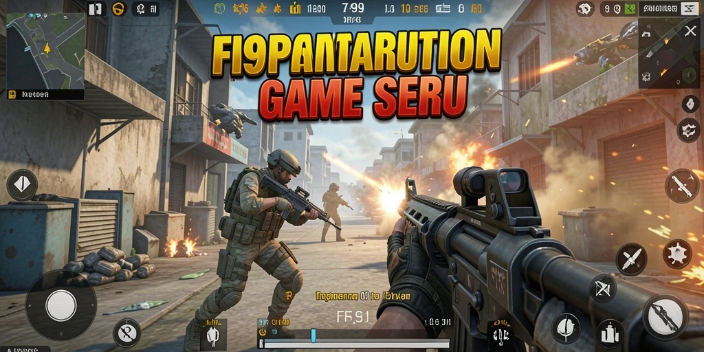 Tangkapan layar menunjukkan aksi mendebarkan dalam permainan FPS.