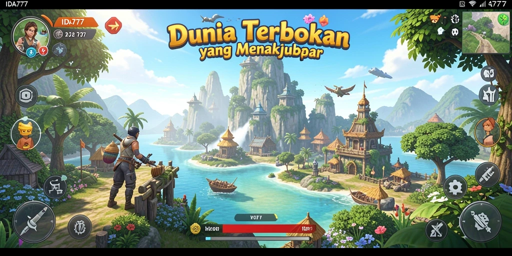 Screenshot gameplay <strong>IDA777</strong> yang menunjukkan dunia terbuka yang luas.