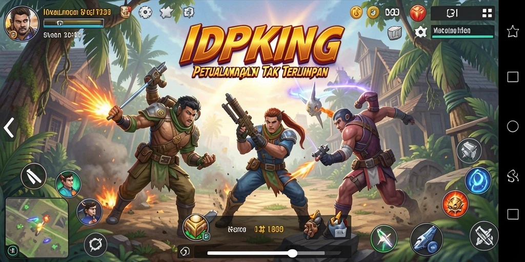 Tampilan gameplay mendebarkan dari IDPKING dengan aksi yang intens.