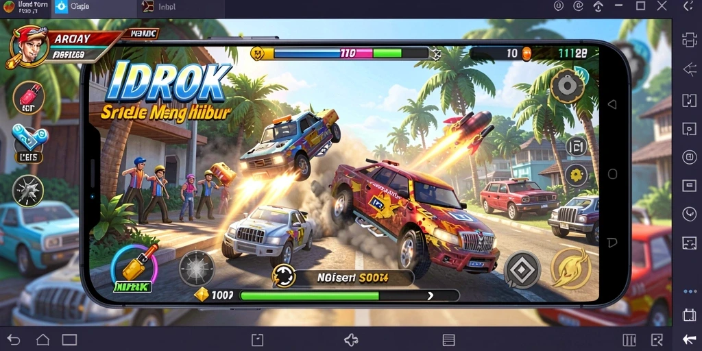 Tampilan gameplay seru dari IDROK yang menantang.