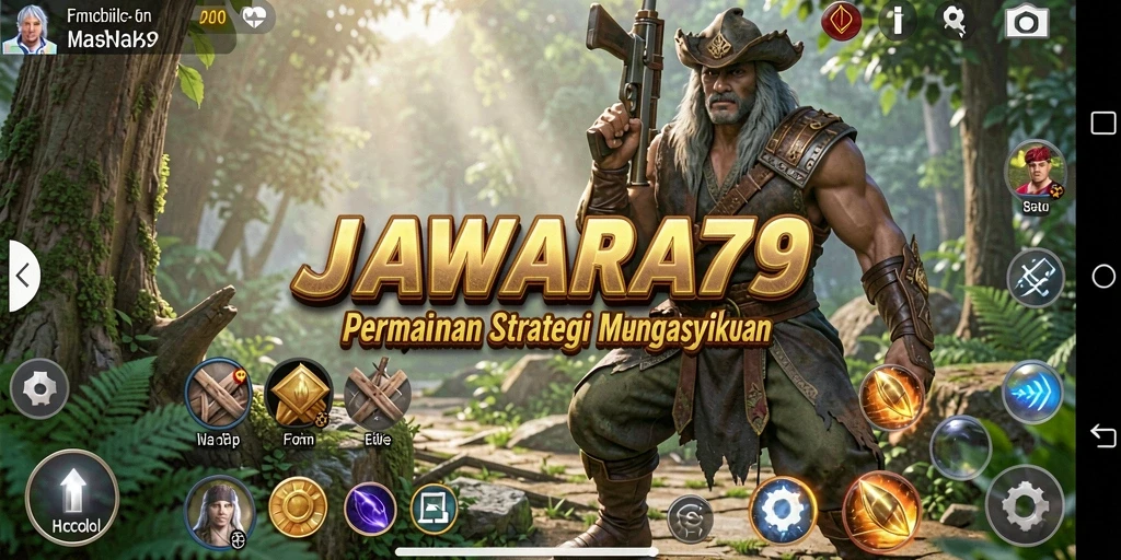 Tampilan gameplay JAWARA79 yang menantang dan strategis.