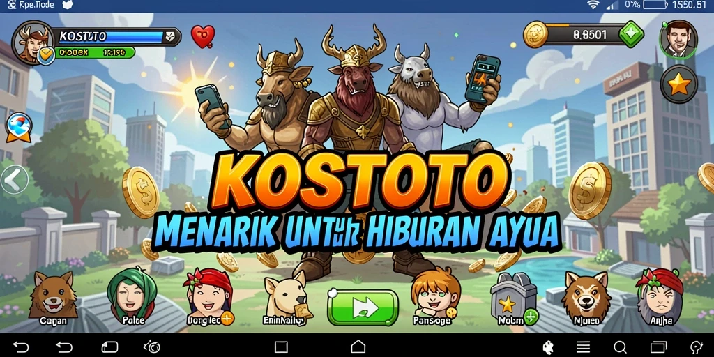 Tampilan screenshot KOSTOTO menampilkan gameplay yang seru dan interaktif.