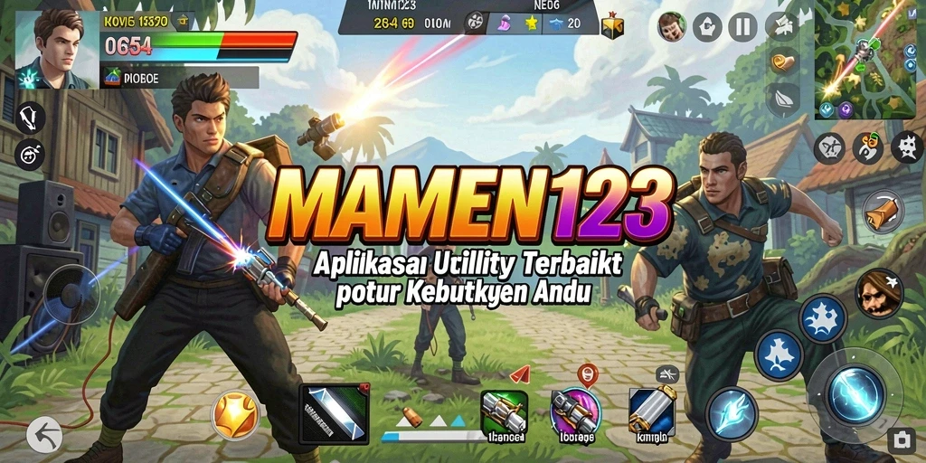 Tampilan antarmuka MAMEN123 yang sederhana dan efektif.