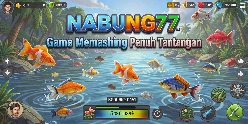 Tampilan menarik dari gameplay NABUNG77 dengan aksi memancing nyata.