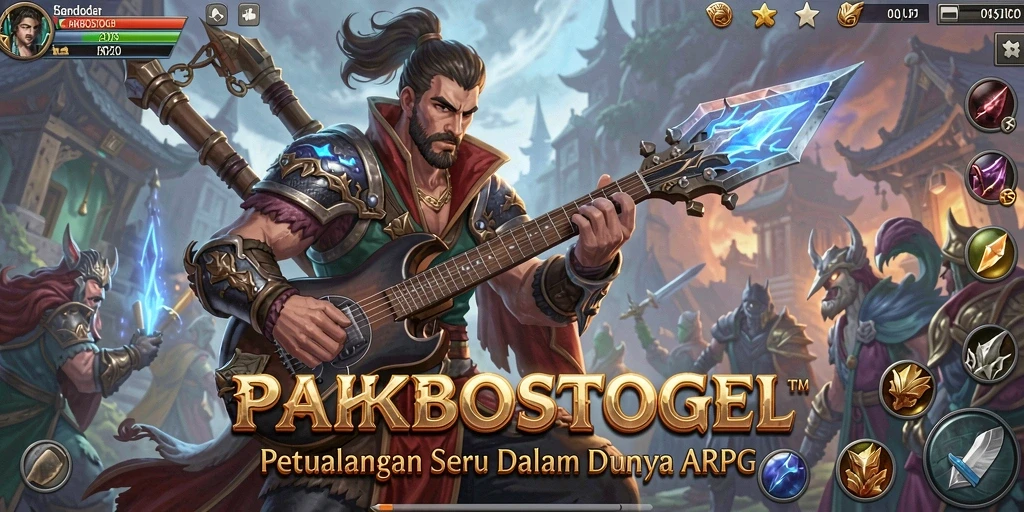 Screenshot gameplay PAKBOSTOGEL menampilkan aksi pertarungan yang intens.