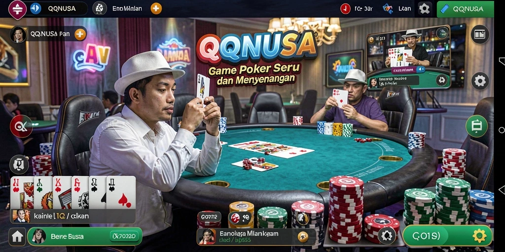 Tampilan screenshot gameplay QQNUSA yang menegangkan.