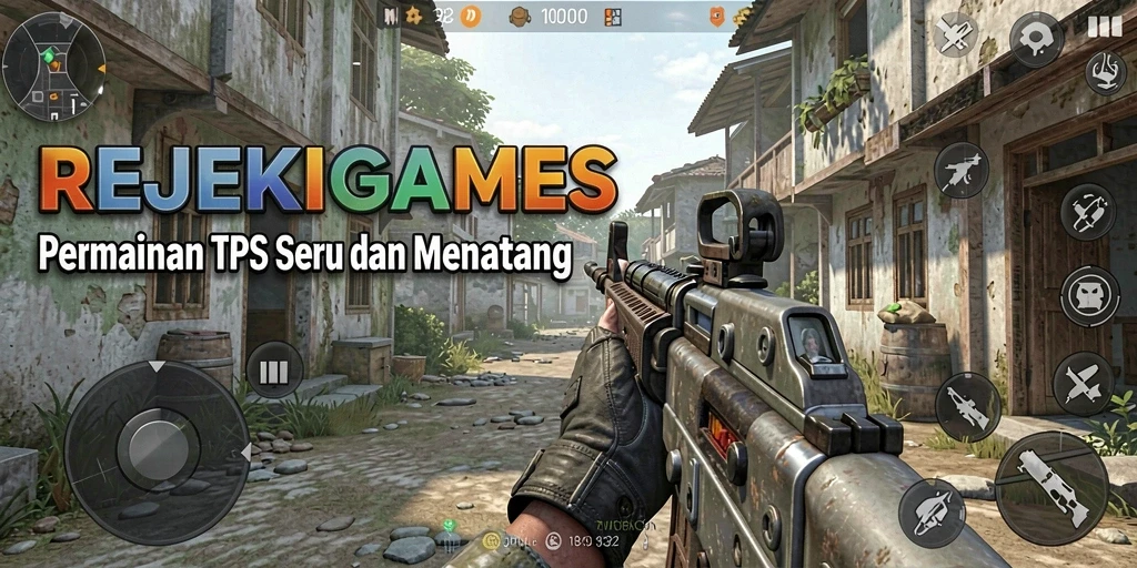 Gameplay seru REJEKIGAMES yang penuh aksi.