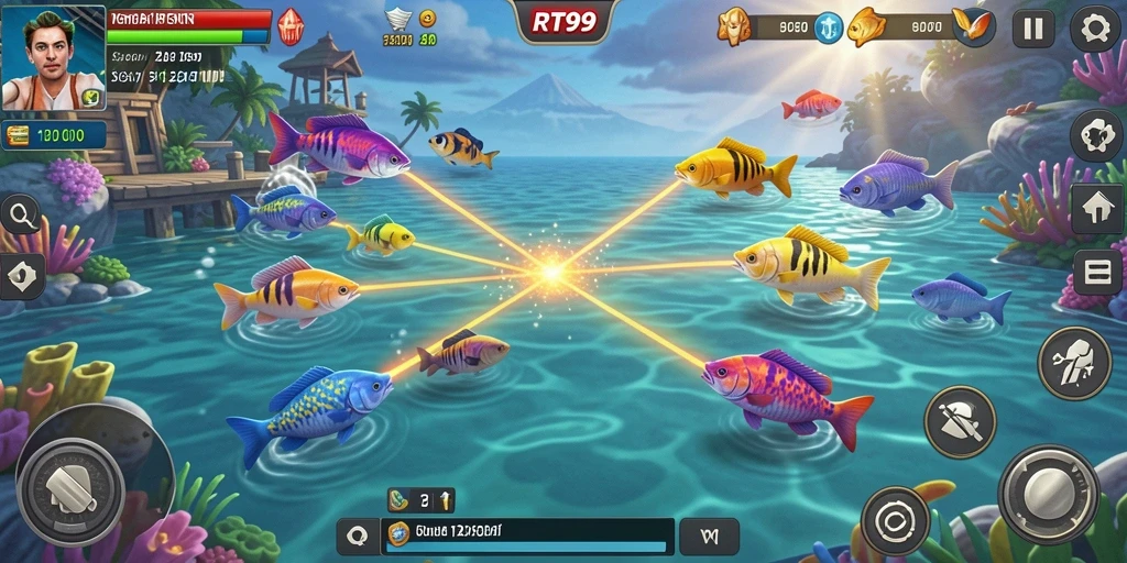 Gameplay seru menembak ikan di RT99.
