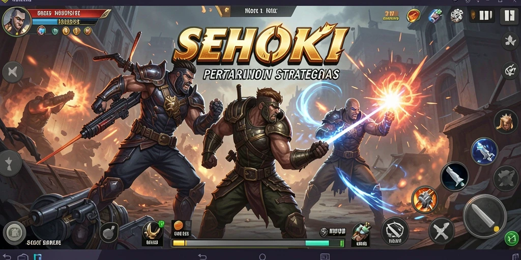 Tampilan menarik dari gameplay SEHOKI yang menampilkan strategi pertempuran.