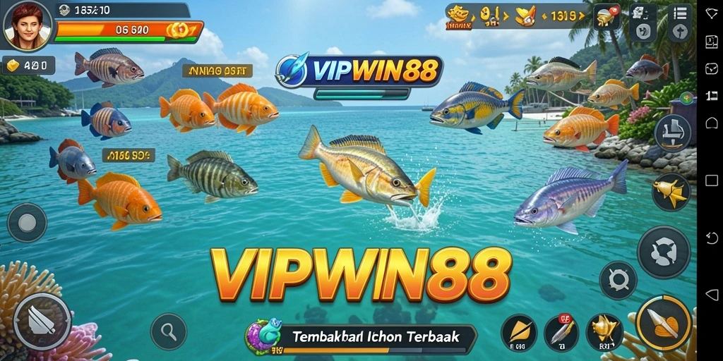 Tangkapan layar gameplay seru Tembak Ikan VIPWIN88
