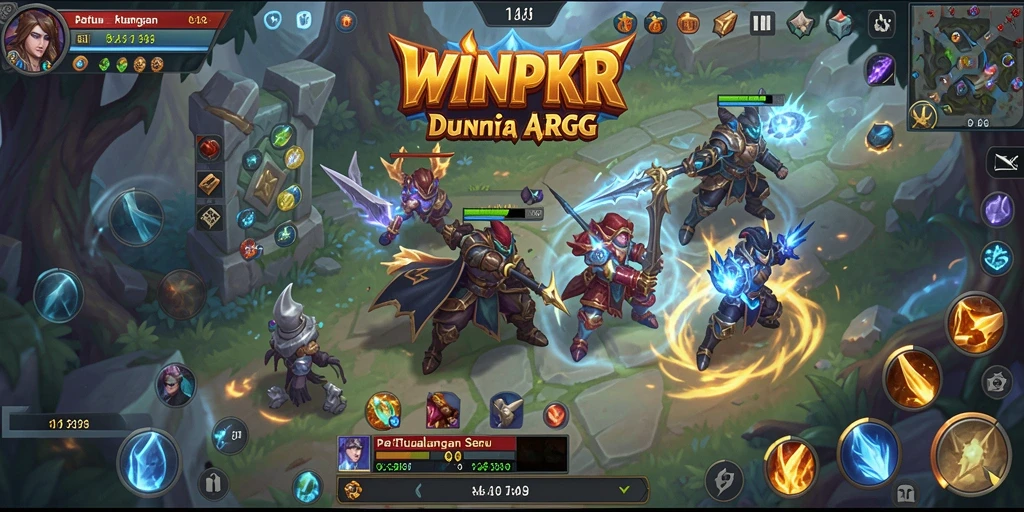 Gameplay mendebarkan di dunia fantasi WINPKR.