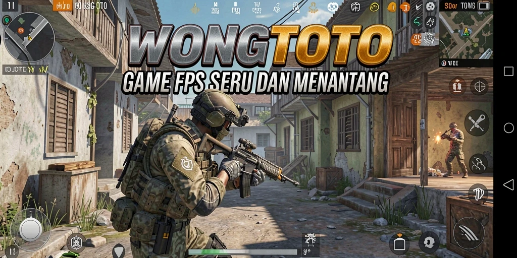 Screenshot gameplay WONGTOTO, menampilkan aksi seru dalam FPS.
